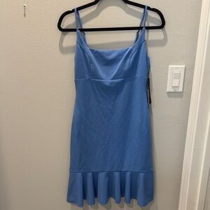 Bebe Light Blue Spaghetti Strap Dress